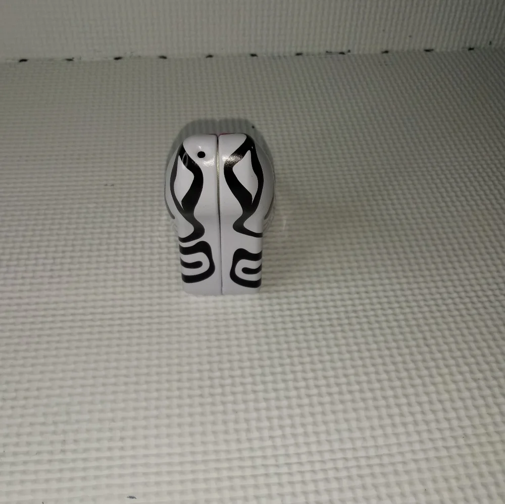 Zebra print with paint miniature high heel ornament